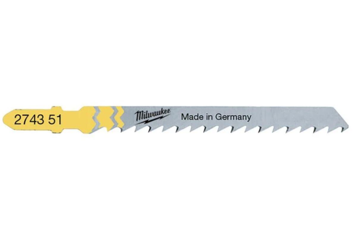 Milwaukee Stichsägeblatt Holz/PVC 75mm ZT 4mm
