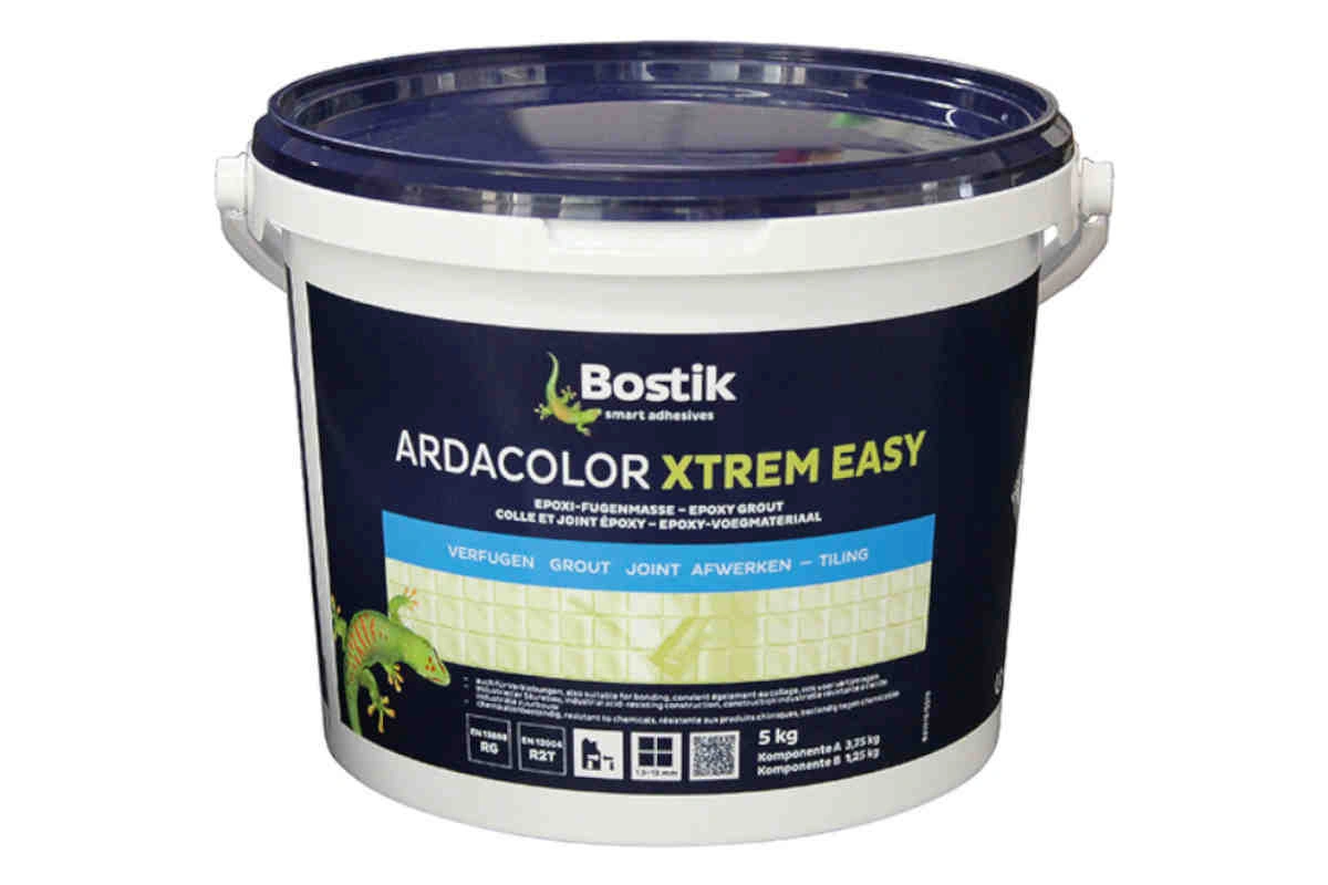 Farbige Epoxi-Fugenmasse P843 mittelgrau spritzfähig