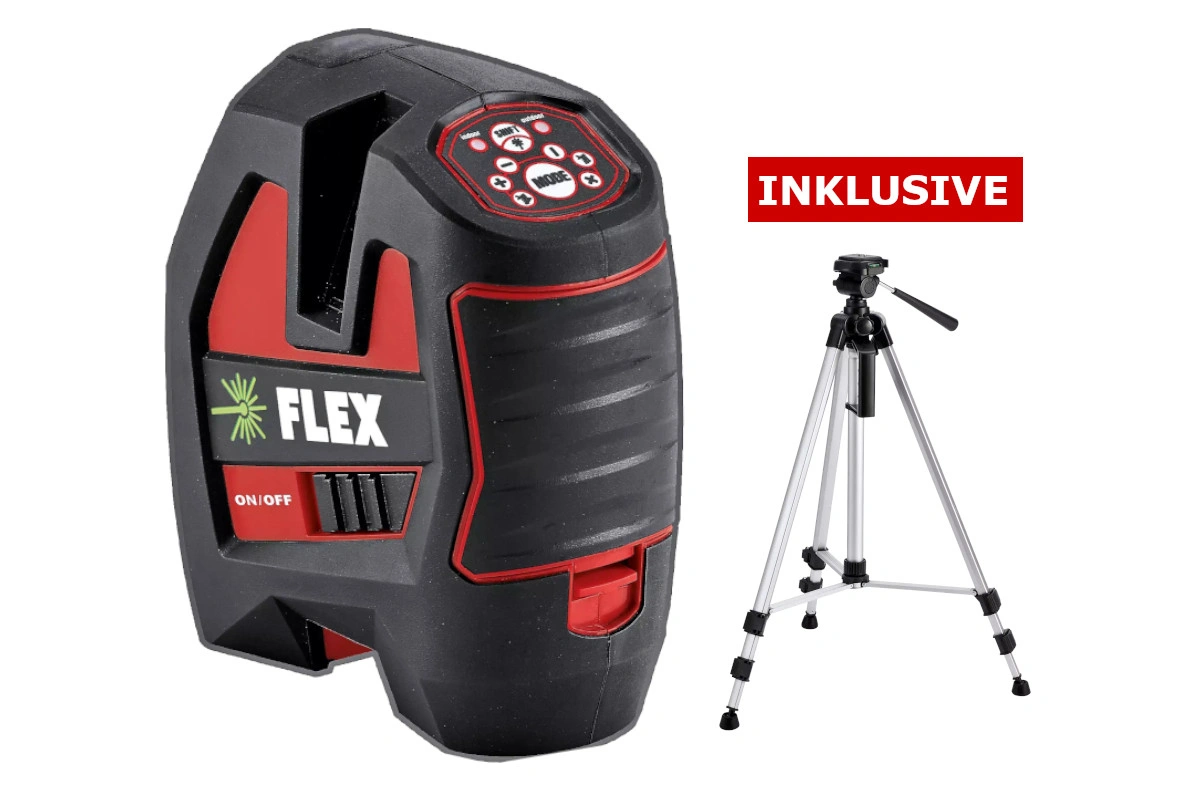 FLEX selbstnivellierender Kreuzlinienlaser ALC 3/1-G