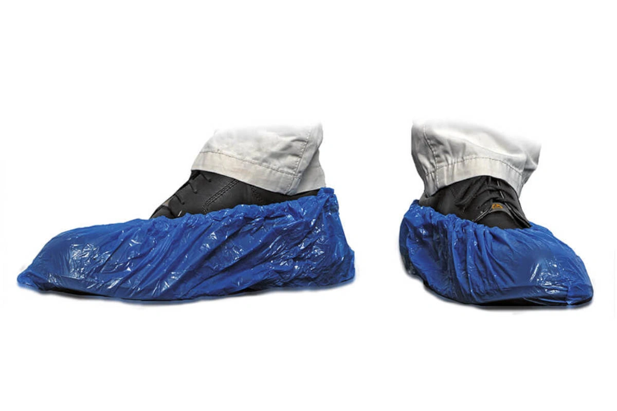 Einmal-Schuh-Überzieher PE blau
