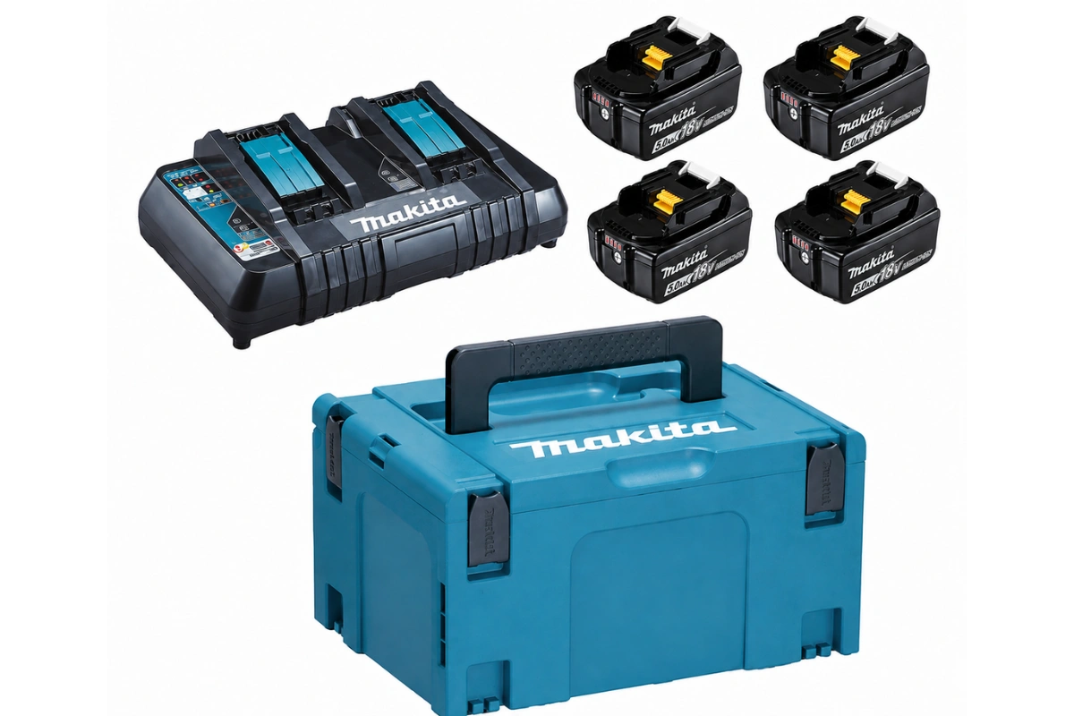 Makita 18V Akku Starterset 18V/6,0Ah 4er-Set 198091-4